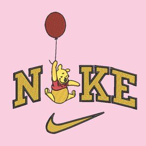 Nike Winnie The Pooh Embroidered TODDLER Unisex Crewneck Sweatshirt Balloon Gold
